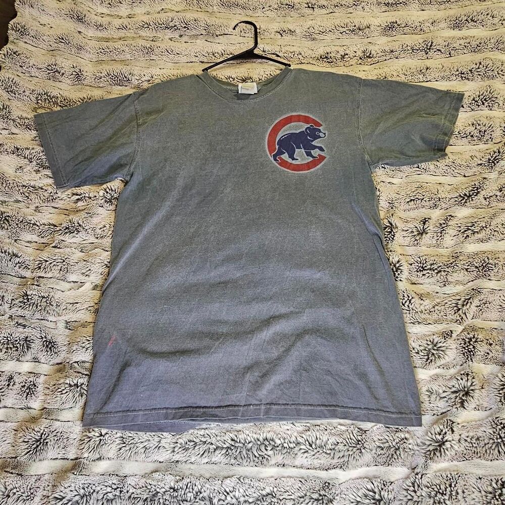 Mlb Men's Grey and Blue T-shirt